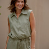 Olivia Green Top & Pant Set