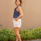 Linen Elasticated Short