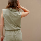 Olivia Green Top & Pant Set
