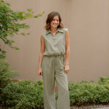 Olivia Green Top & Pant Set