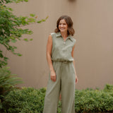 Olivia Green Top & Pant Set