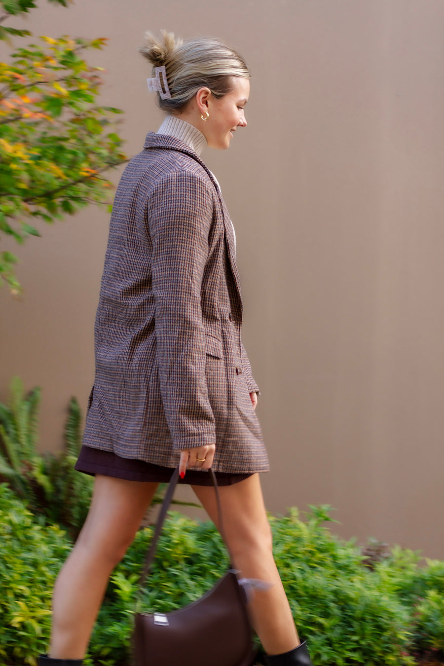 Downtown Plaid Blazer