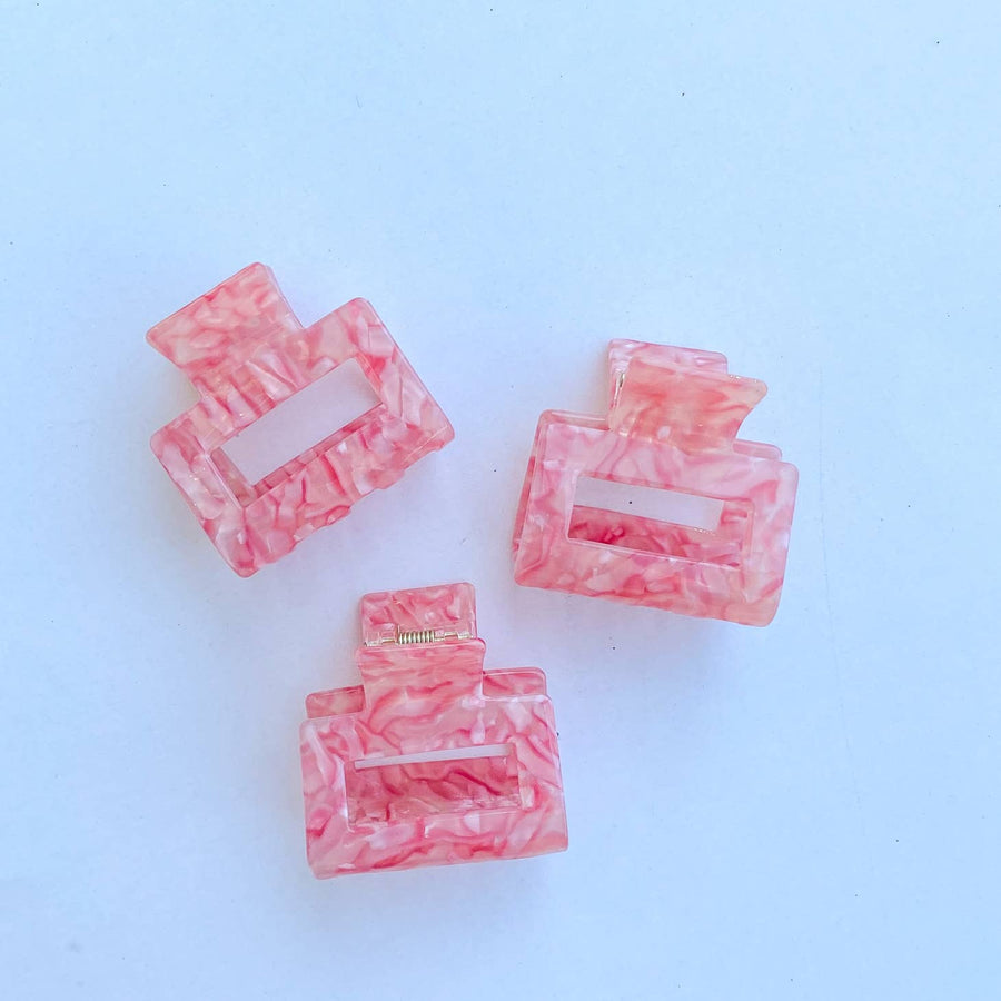 Blush and Bubbly Small Square Claw