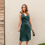 Calla Green Midi Dress