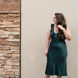 Calla Green Midi Dress