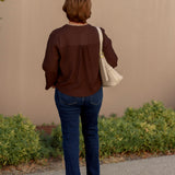 Drina Drapey Wide Sleeve Blouse