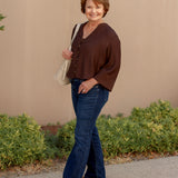 Drina Drapey Wide Sleeve Blouse