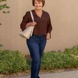 Drina Drapey Wide Sleeve Blouse