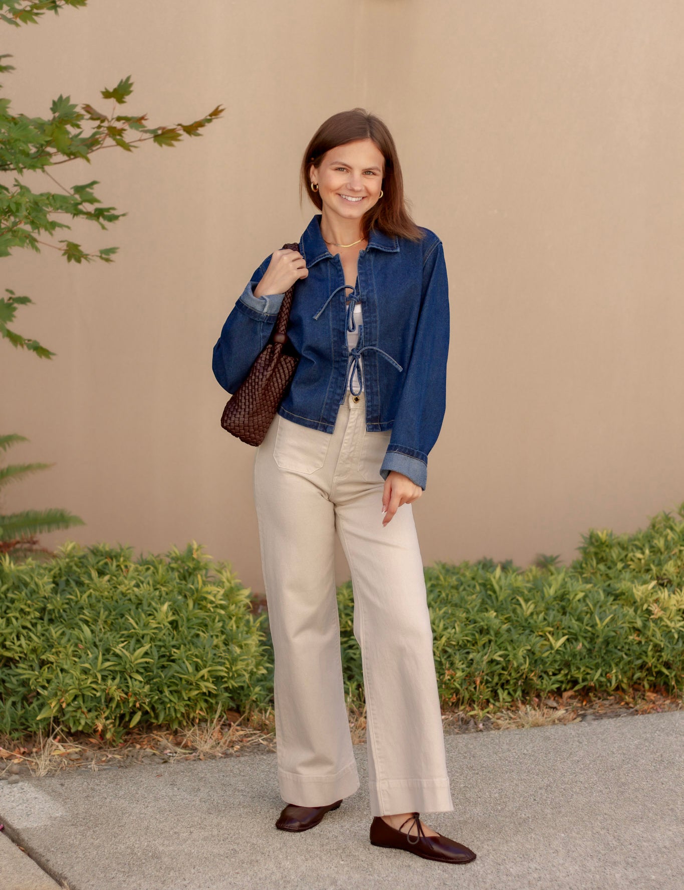 Jane Tie Front Denim Jacket