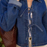 Jane Tie Front Denim Jacket