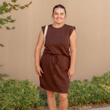Sculpt Structured Tank in Brown