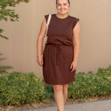 Sculpt Structured Tank in Brown