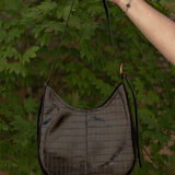 Melie Bianco Stefanie Shoulder Bag (Black & Burgundy)
