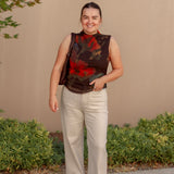 Oasis Mesh Floral Top