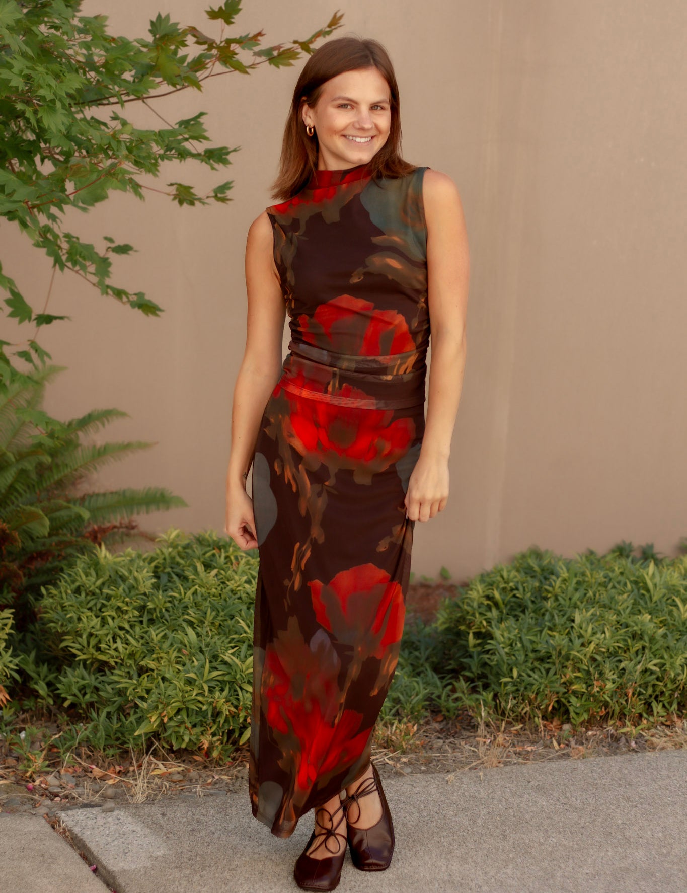 Oasis Mesh Floral Skirt