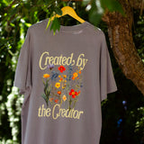 Created by the Creator Tee in Plum