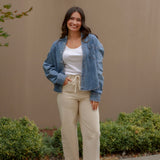 Washed Denim Button Down