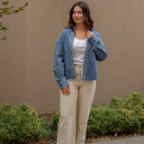 Washed Denim Button Down