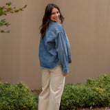 Washed Denim Button Down