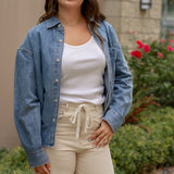 Washed Denim Button Down