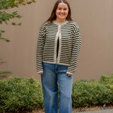 Cabin Cardi in Hunter Green
