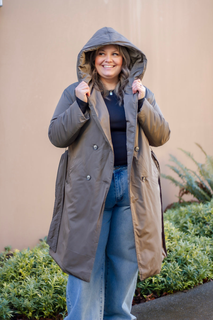 Puffer Trench Coat (XS-3X)