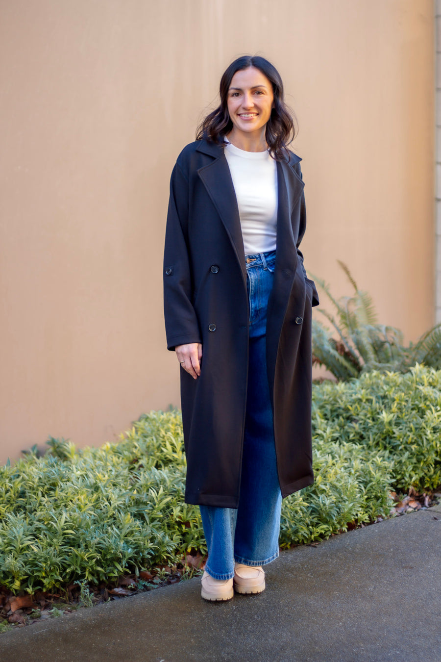 On the Go Knit Trench