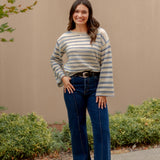 Belle Knit Sweater in Blue