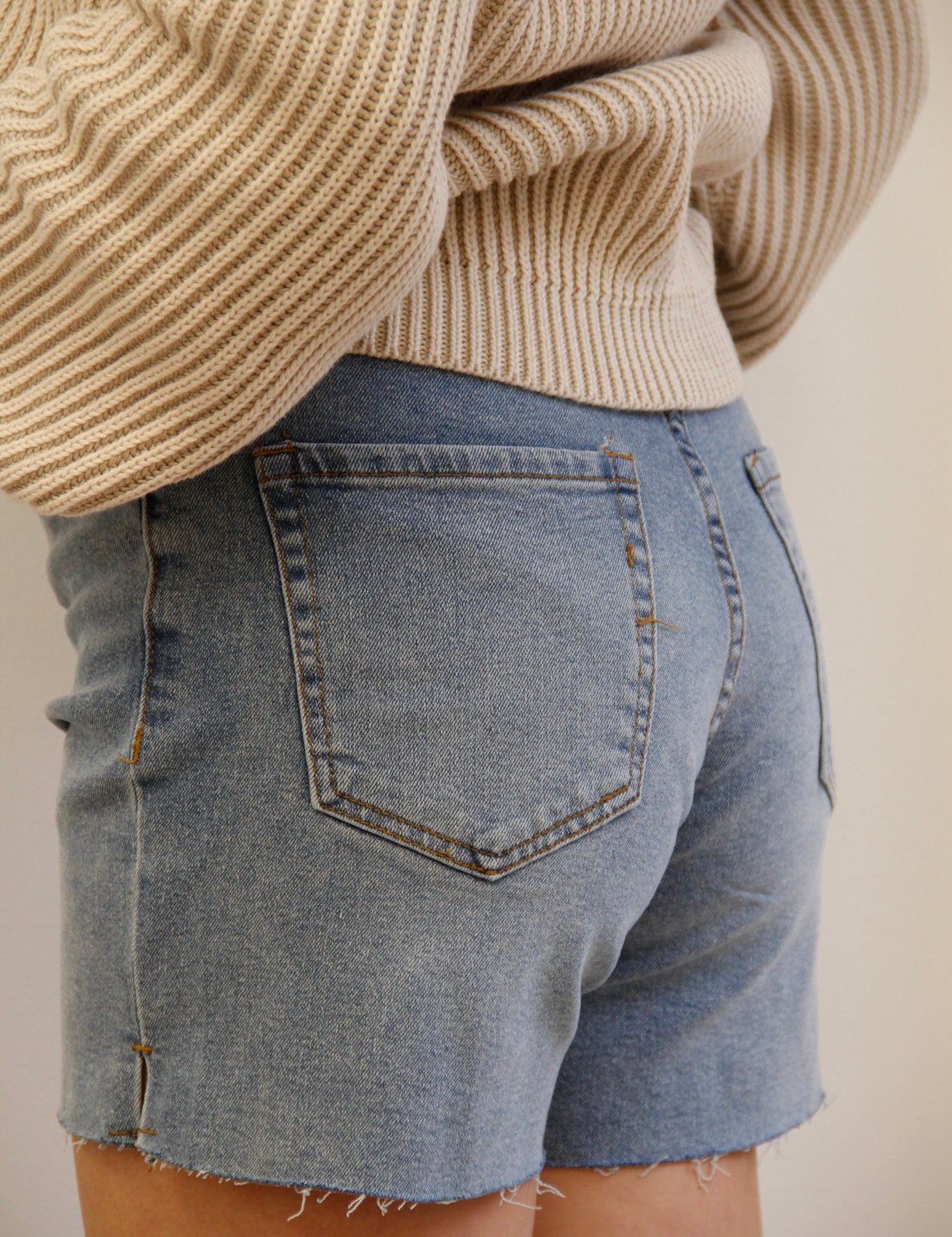 Dex Mid Rise Denim Short