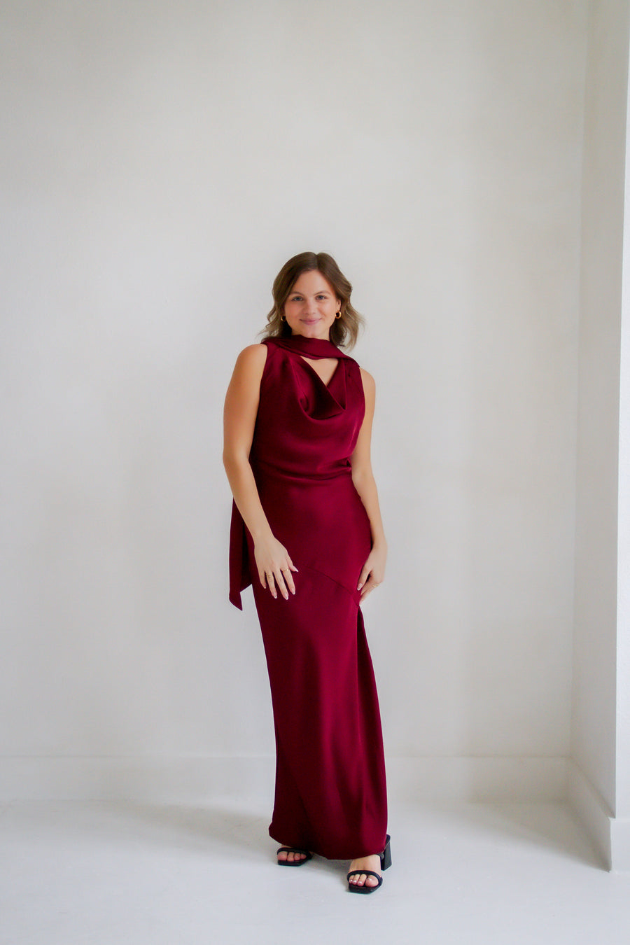 Cabaret Cowl Maxi Dress