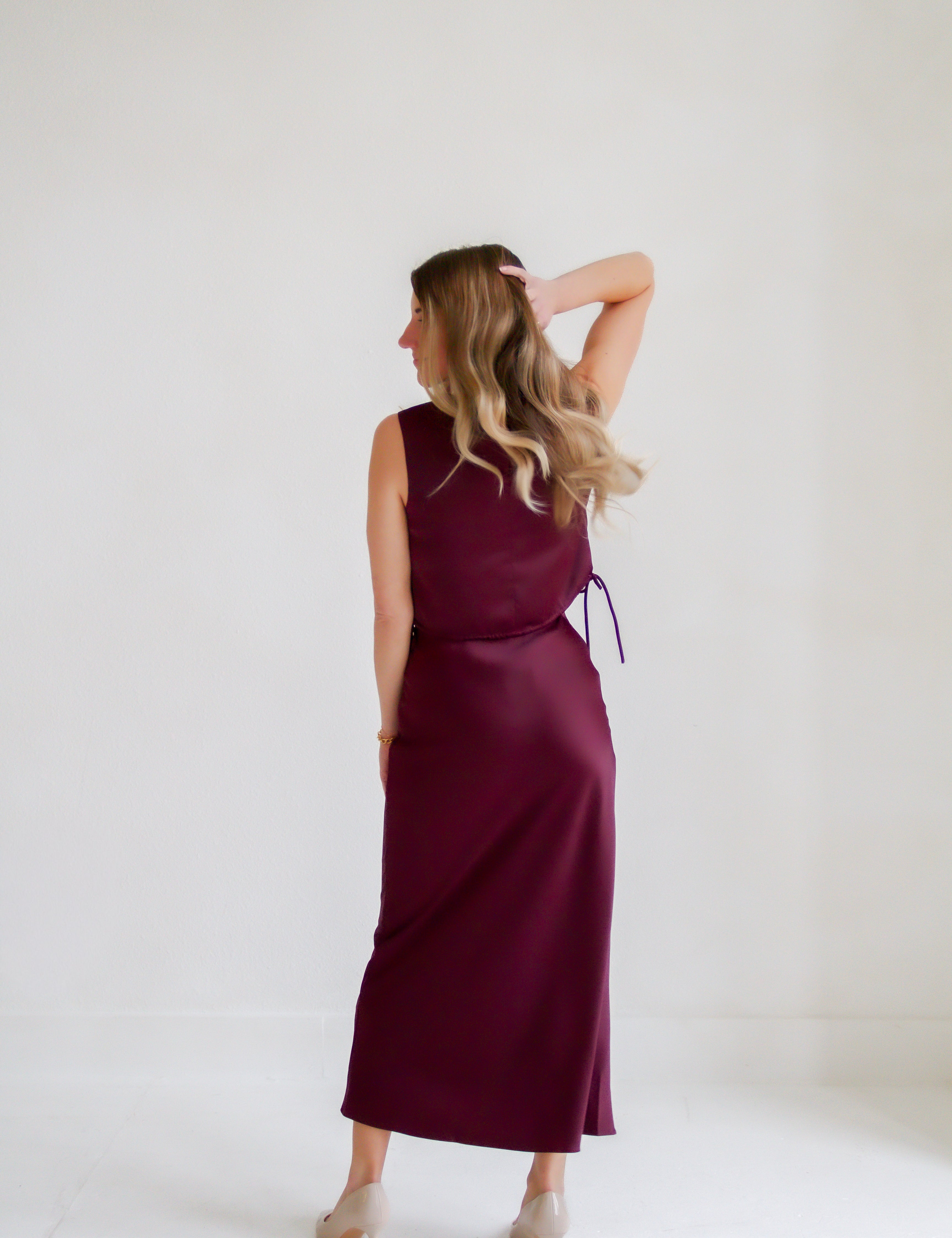 Warm Nights Satin Bias Skirt