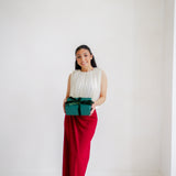 Amour Pleated Hem Bubble Top