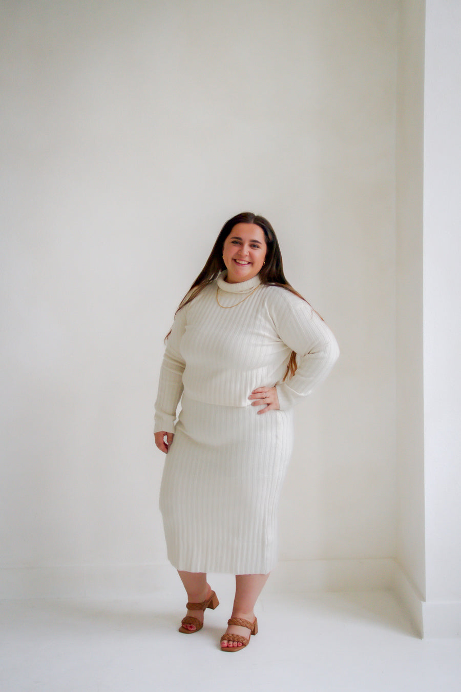 Cosette Turtleneck Rib Sweater