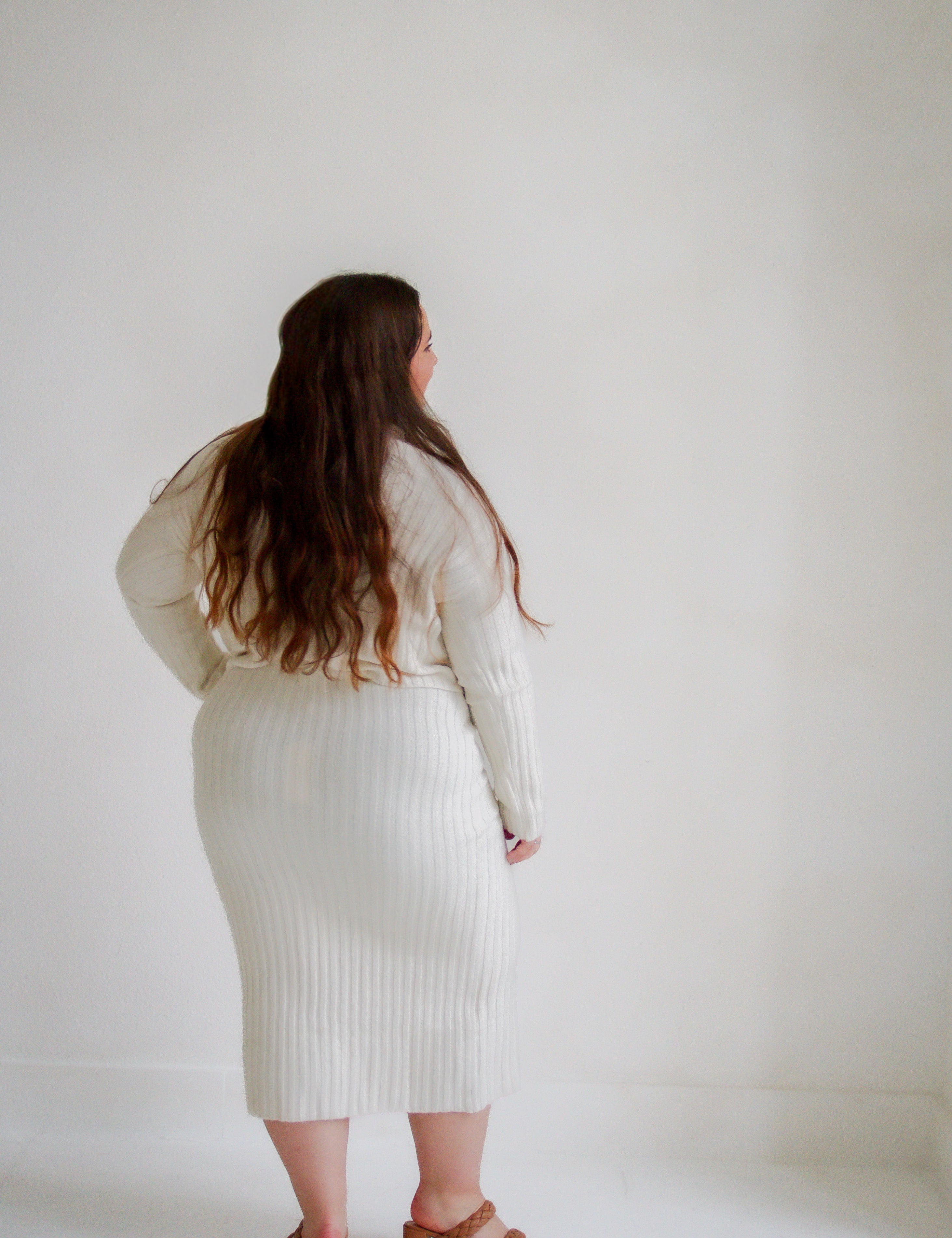 Cosette Rib Knit Midi Skirt