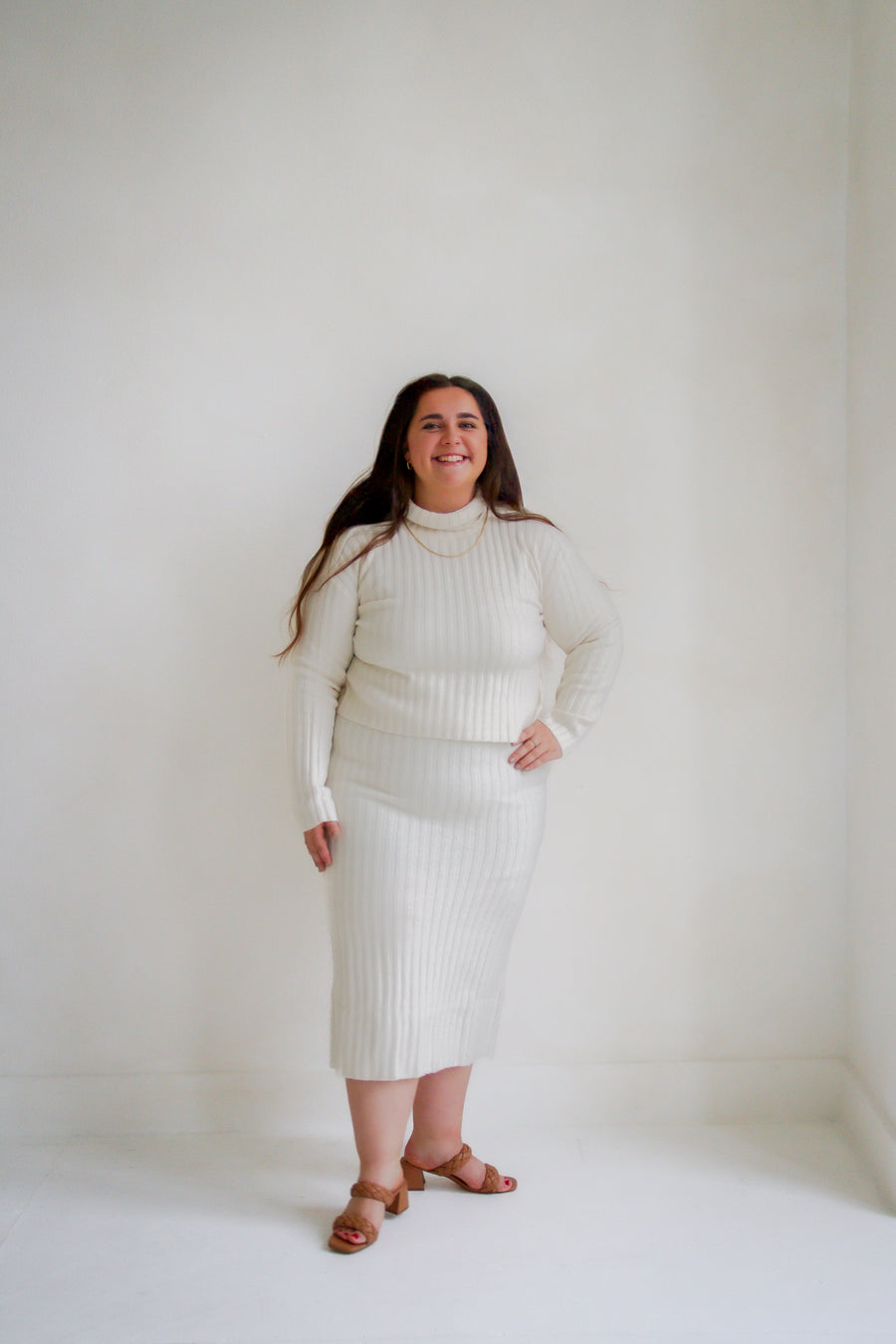 Cosette Turtleneck Rib Sweater