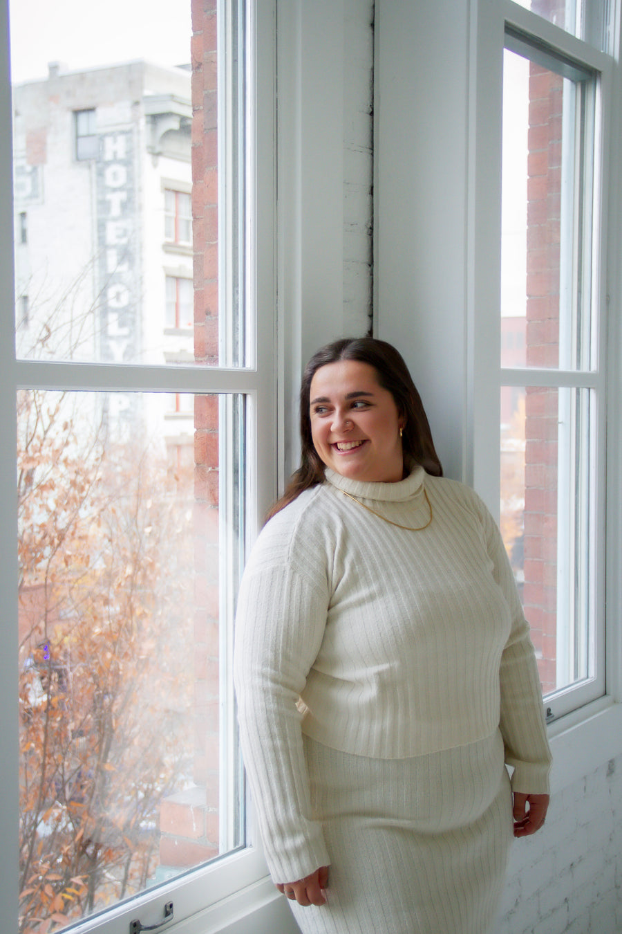 Cosette Turtleneck Rib Sweater