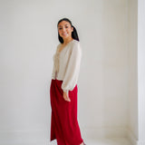 Wander Button Front Lace Blouse