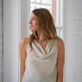 Last Night Cowl Neck Top