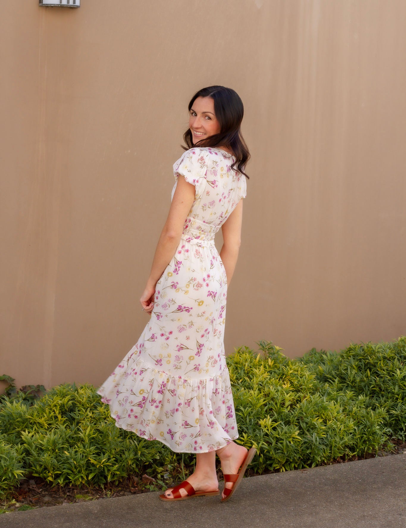 Flower Fields Midi Dress