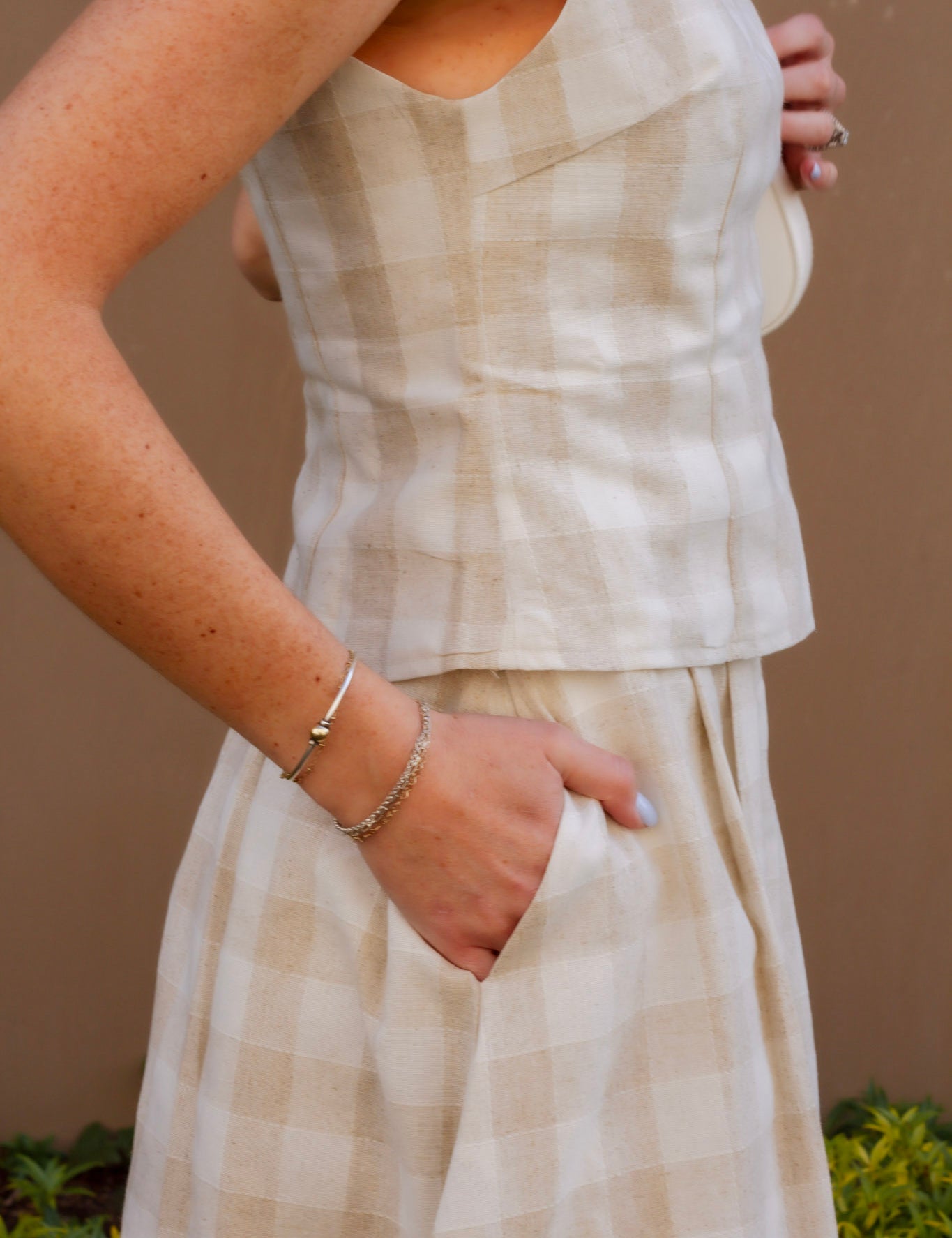 Josephine Gingham Skirt