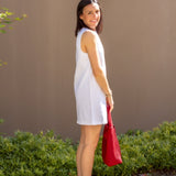 Rollas Shift Dress - Vintage White