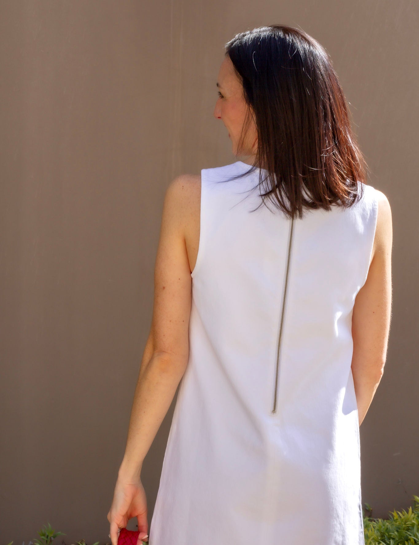 Rollas Shift Dress - Vintage White