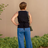Myra Button Front Vest