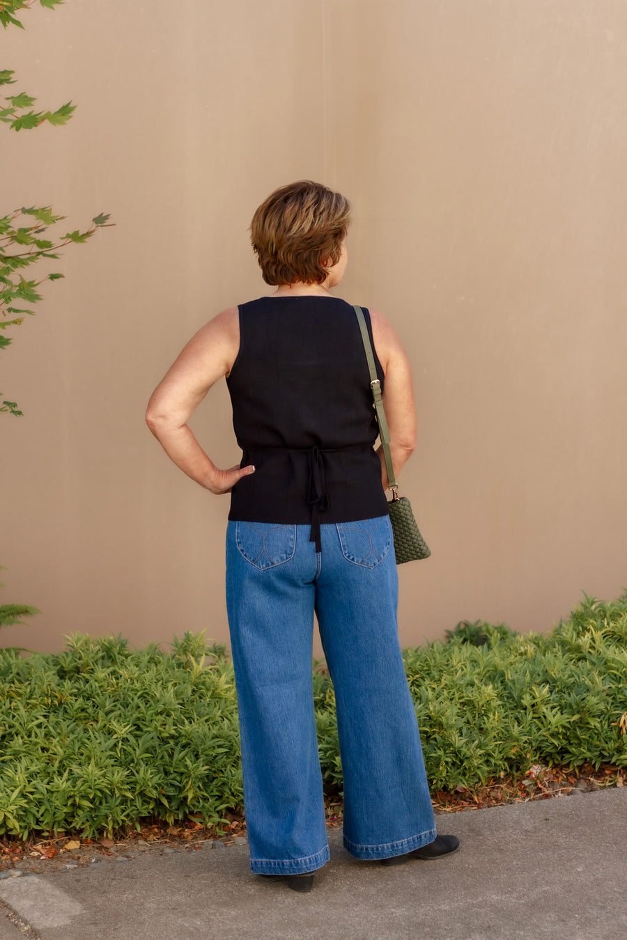 Myra Button Front Vest