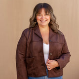 Beau Vegan Suede Jacket