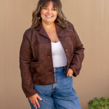 Beau Vegan Suede Jacket