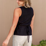 Myra Button Front Vest