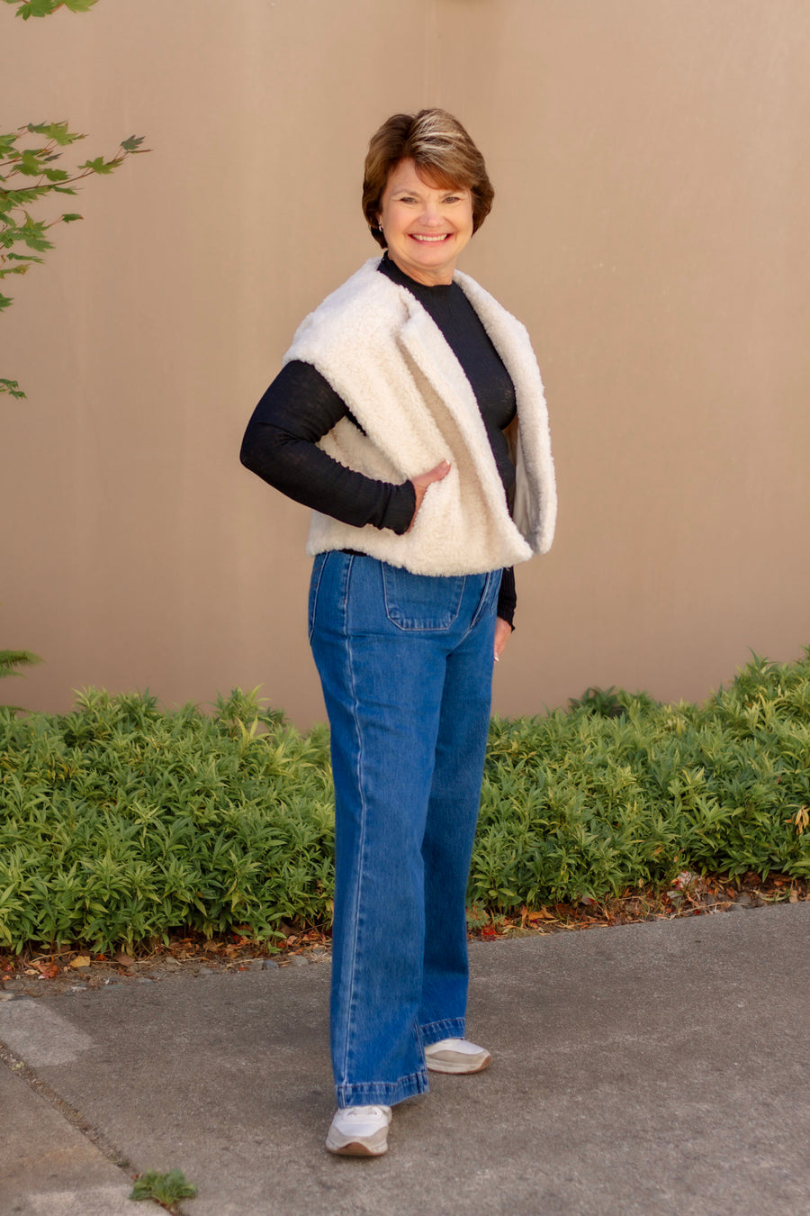 Elsa Faux Shearling Vest