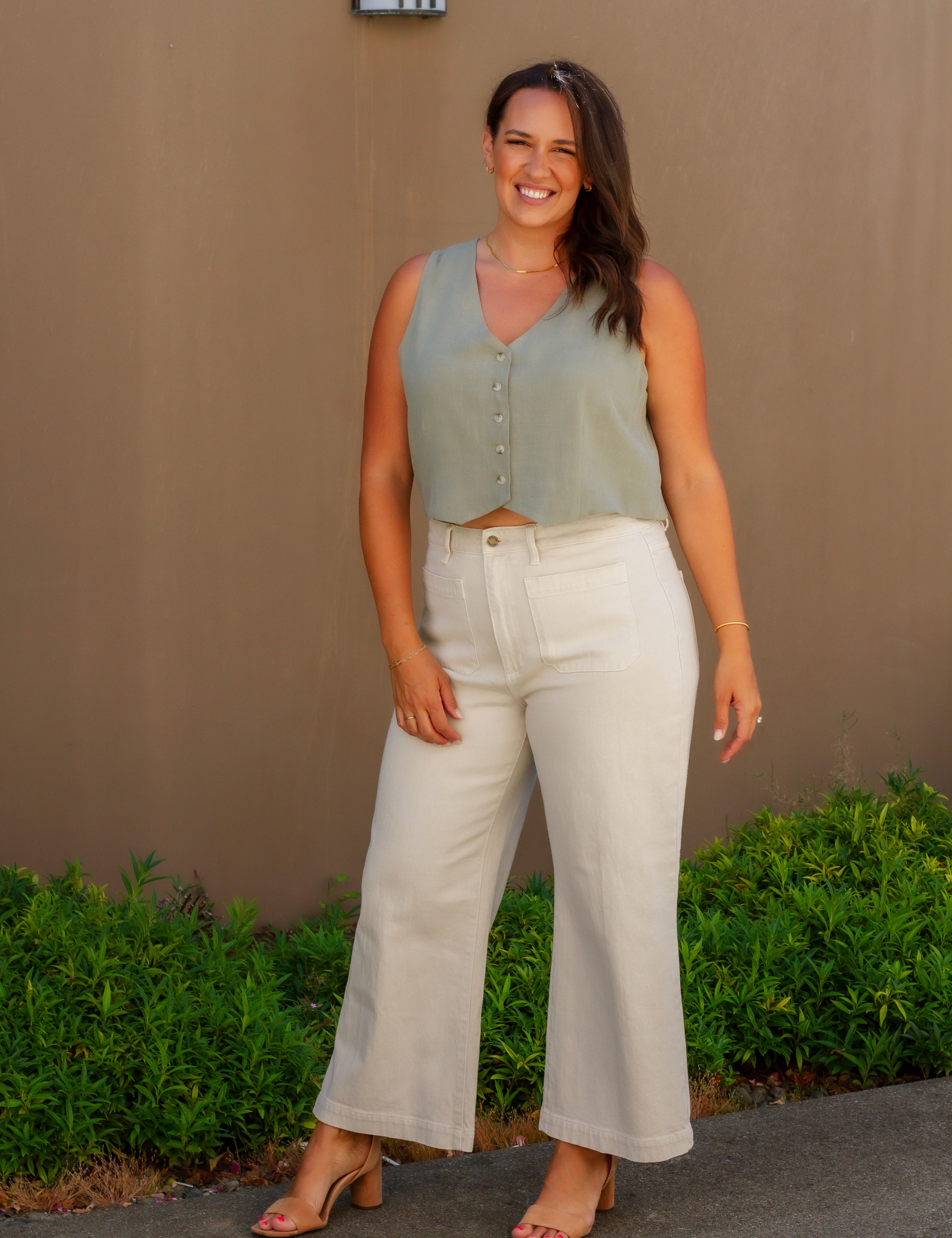 Archer Linen Blend Top