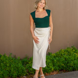 Gemma Wrap Midi Skirt